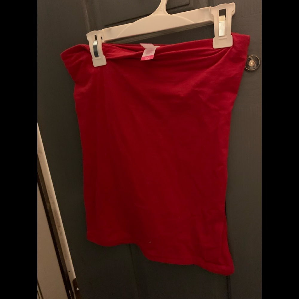 NOBO juniors tube top. Sz Sm 3/5. Red.